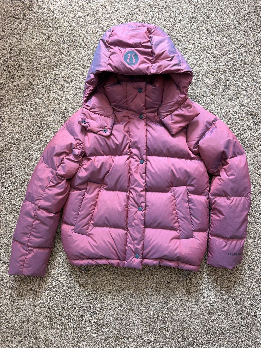 Lululemon Wunder Puff Hooded Jacket Sz 4